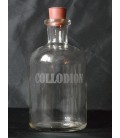 Glass bottle with rubber stopper 500 ml - collodion