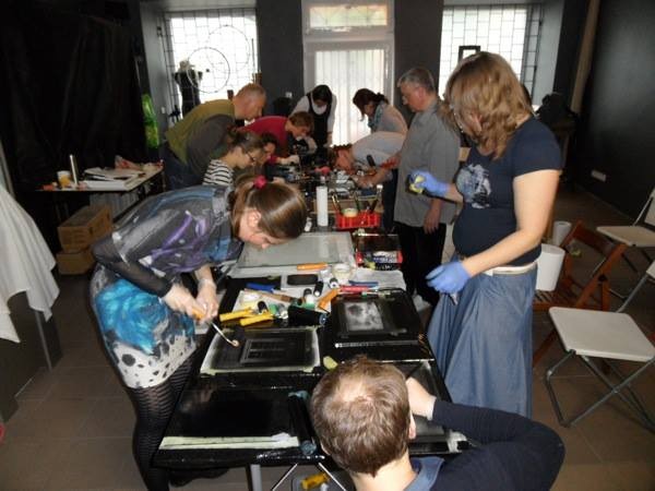 Bromoil workshop in Poland